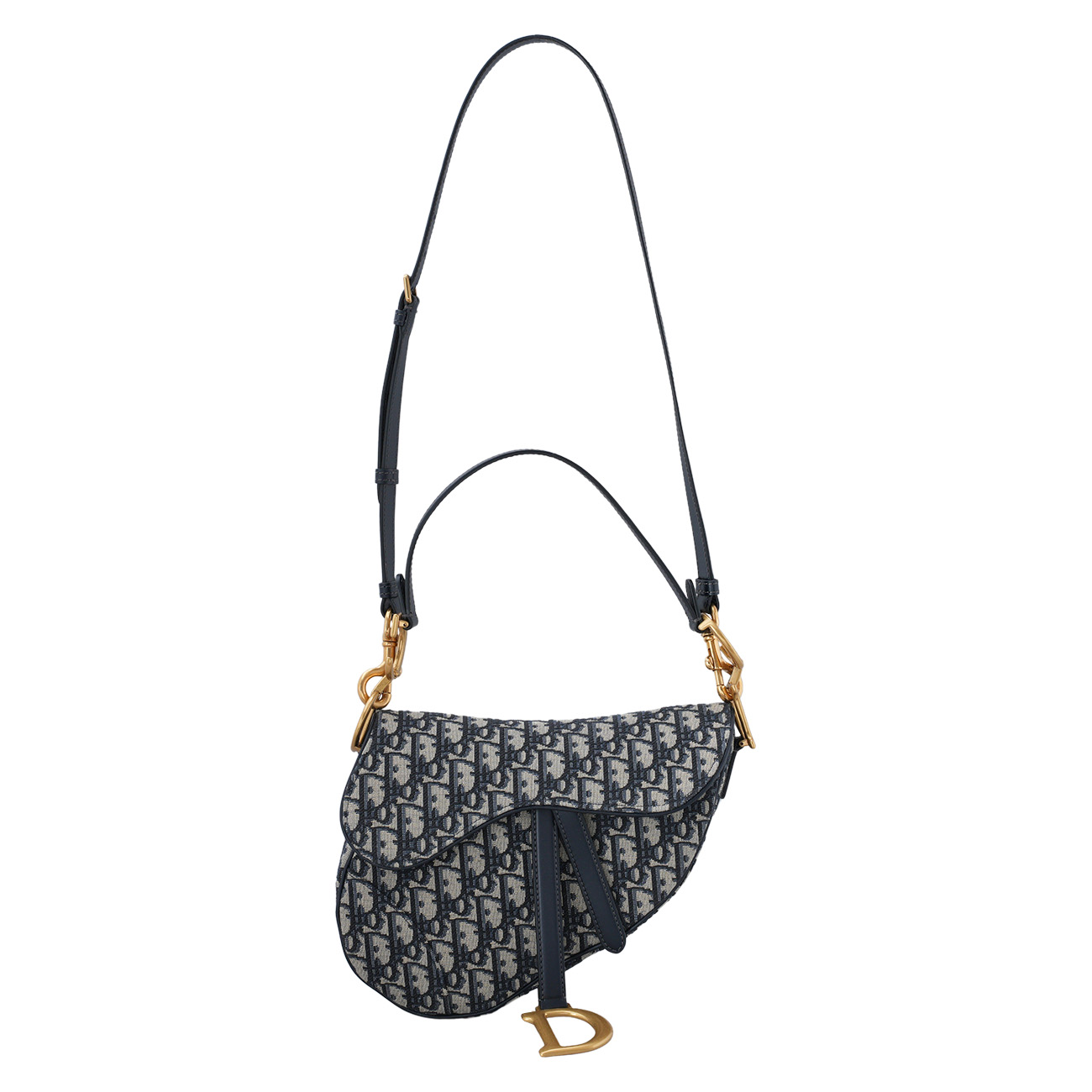 CHRISTIAN DIOR(USED)크리스찬디올 오블리크 새들백 미듐